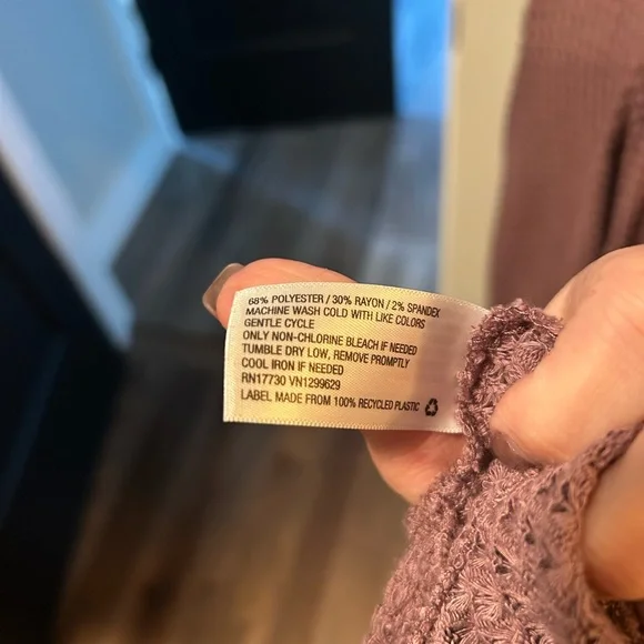 Wild Fable Dusty Rose Open-Front Cardigan - Picture 3 of 4